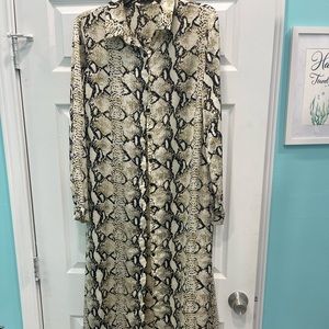Snake print dress